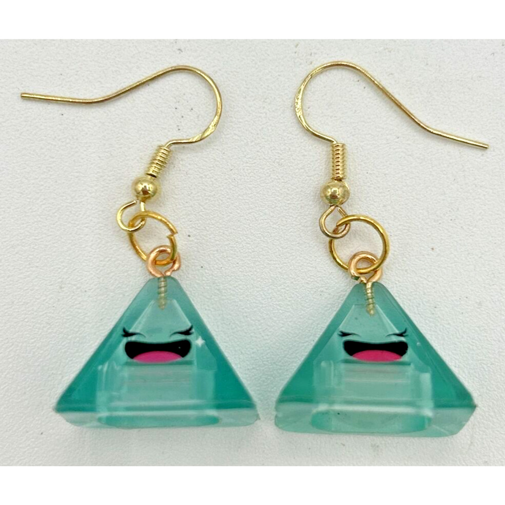 Cartoon Excited Pyramid Charm Earrings Vendingโ Charm Costume Jewelry C16
